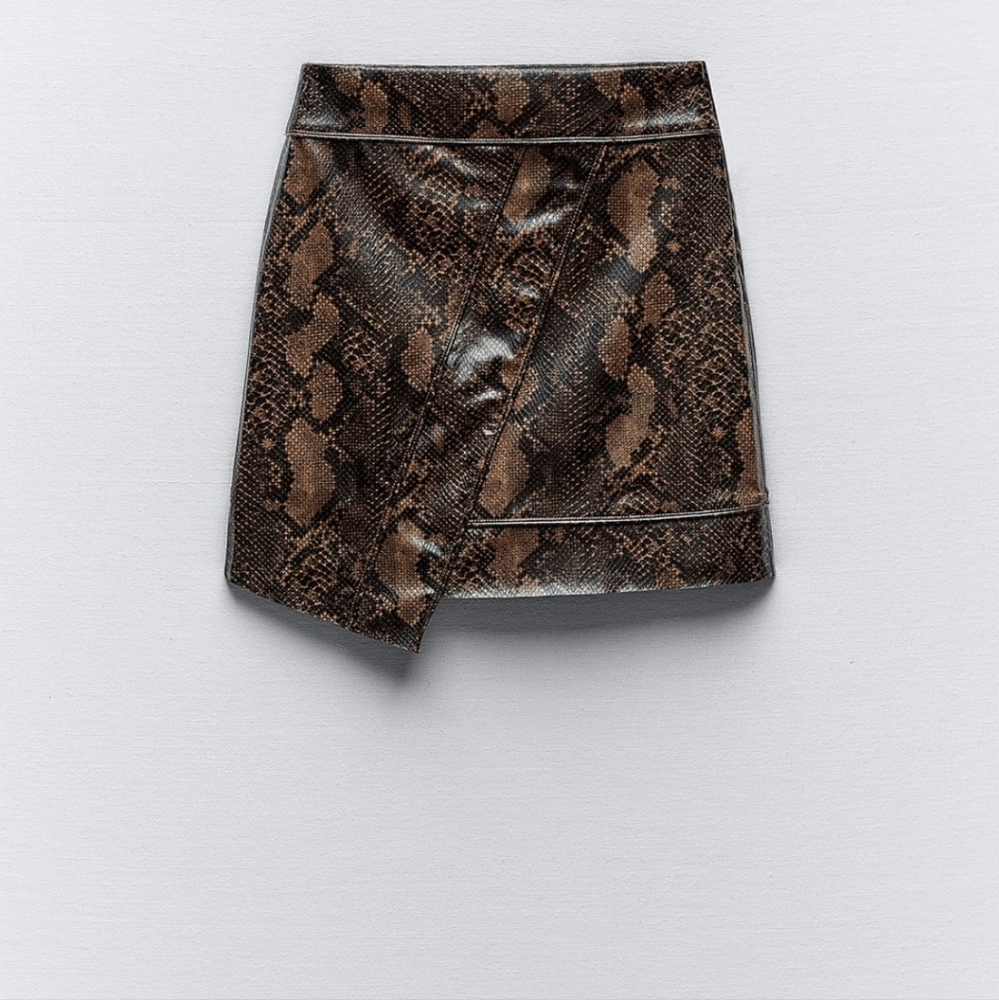 Faux Leather Mini Skirt